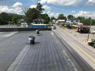 Commercial EPDM flat roof in Alderson, WV