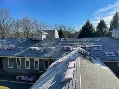 Large estate roof installation